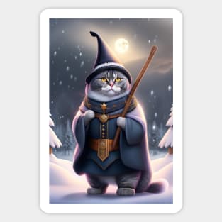 Witchy British Shorthair Sticker